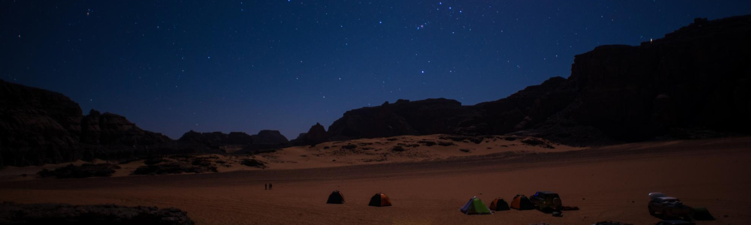 night camping in jordan 